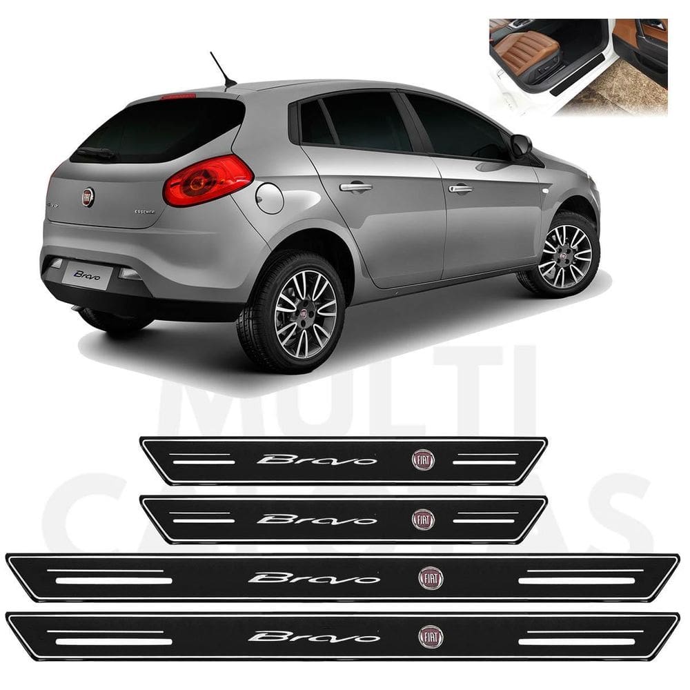 Soleira Fiat Bravo 2012 A 2016 Preto