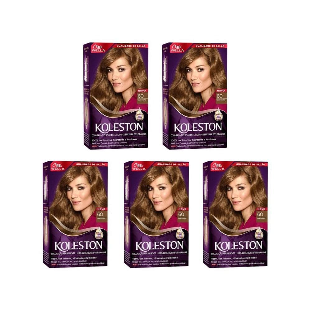 Coloraçao Koleston 60 Louro Escuro-Kit C/5Un