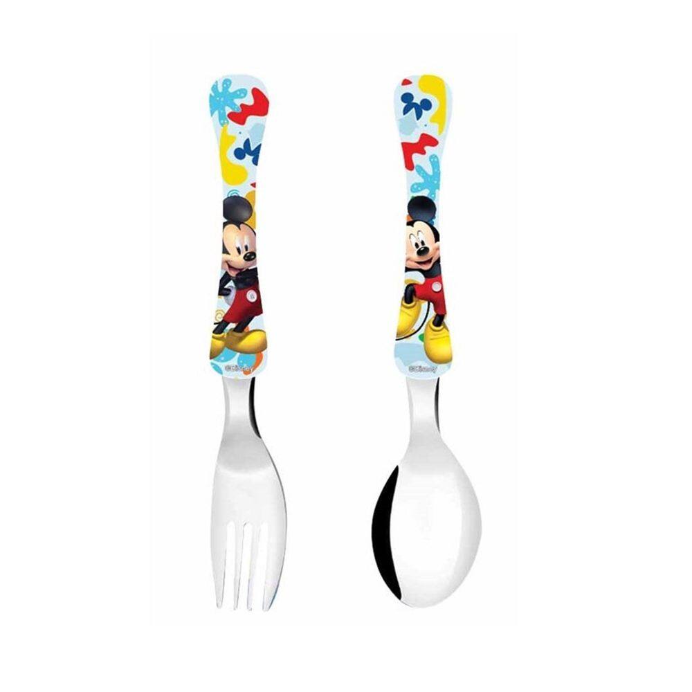 Kit Talher Infantil 1 Faca E 1 Garfo Mickey