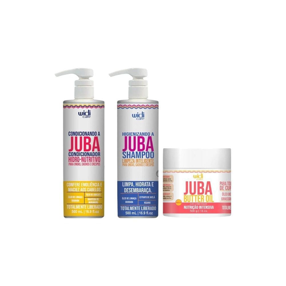 Kit Widi Care Juba Cond + Shampoo + Mascara Butter Oil