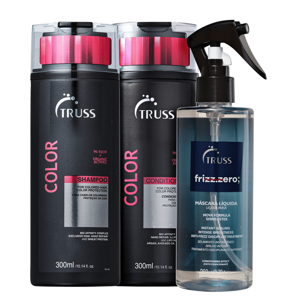 Kit TRUSS Color + Frizz Zero Trio Intenso (3 Produtos)