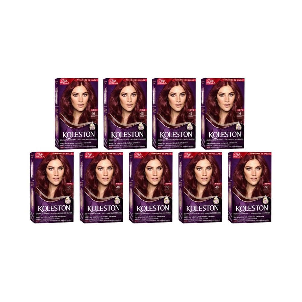 Coloraçao Koleston 46 Borgonha - Kit C/9Un