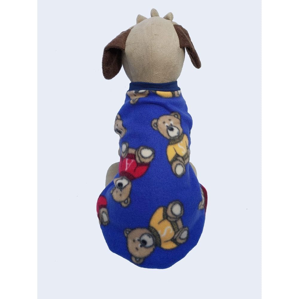 Casaco Pet Soft Felpudo De Ursinhos Blusa Azul M
