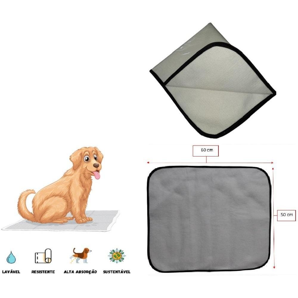 Tapete Lavável Higiênico Pet, Tam P, 50X60 Cm, 10 Unidades