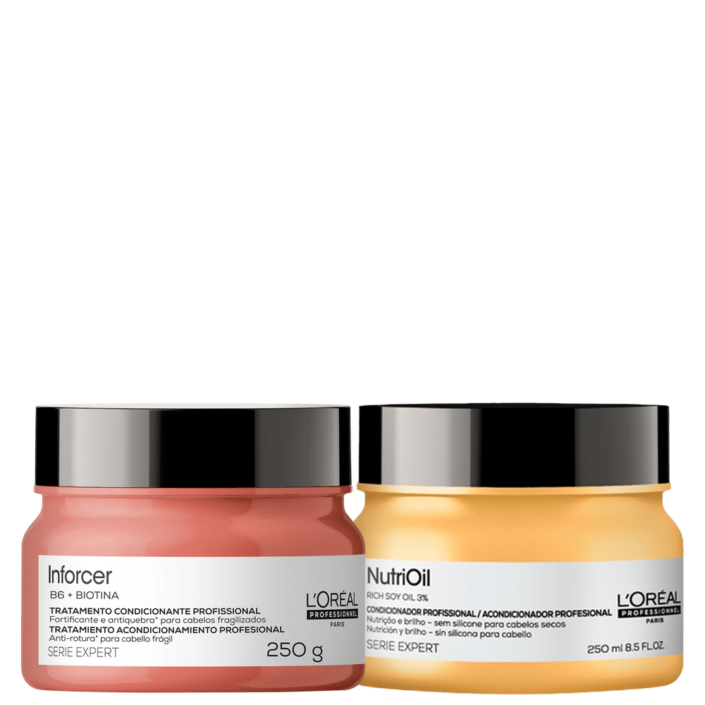 Kit L`Oréal Professionnel Serie Expert NutriOil Inforcer Tratamento (2 Produtos)