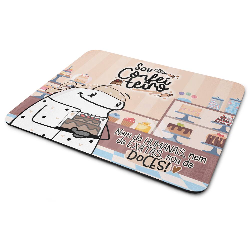 Mouse Pad Flork Profissões - Sou confeiteiro