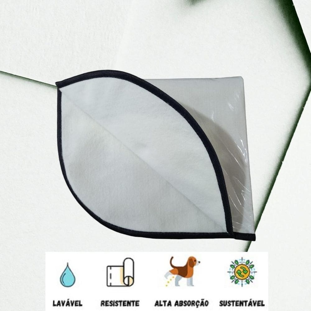 Tapete Lavável Cachorro, Tamanho M, 60 X 80 Cm, 05 Unidades.