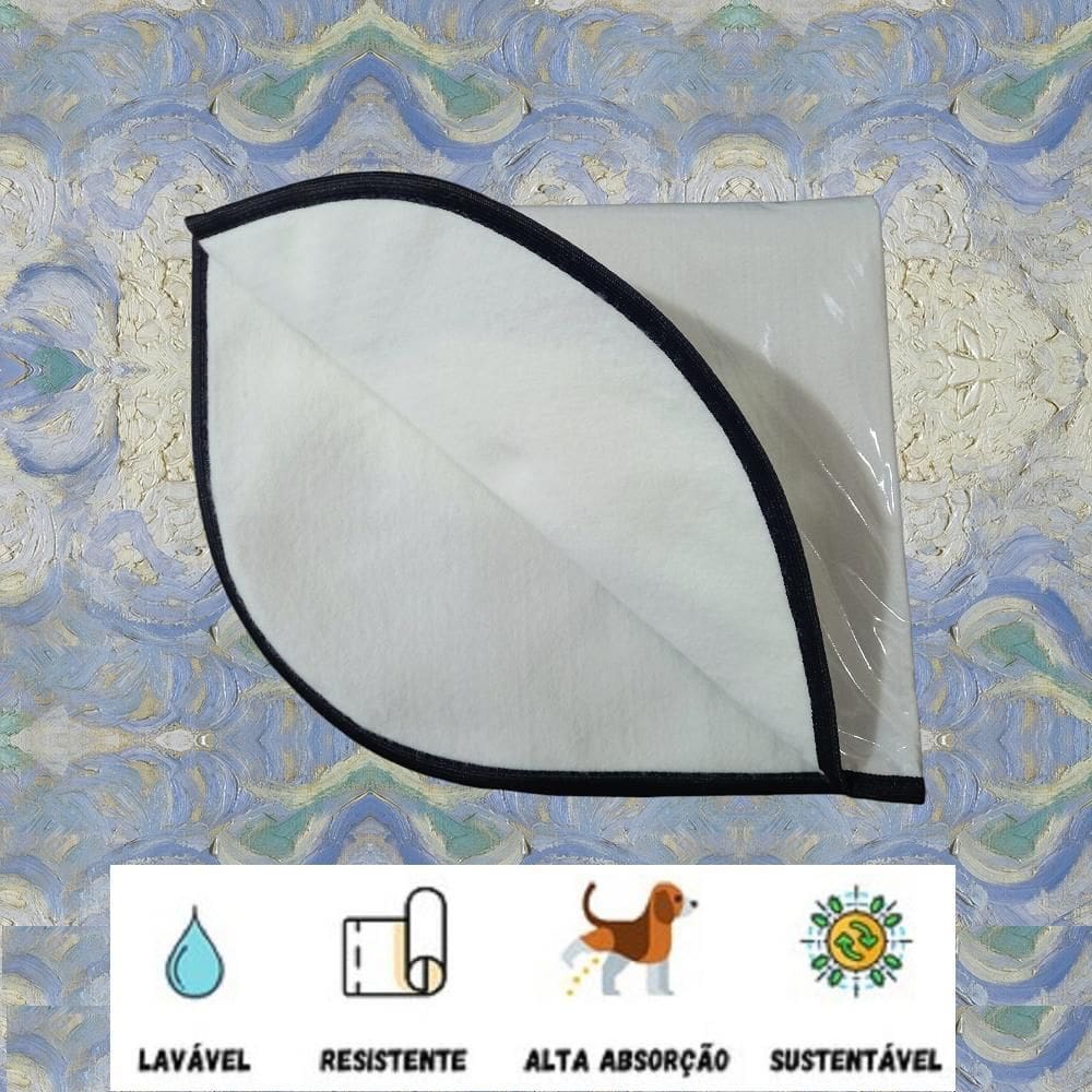 10 Tapetes Higiênicos Lavável, Canino Cães Cachorro 90X100 G