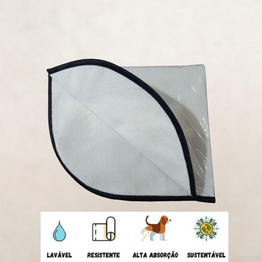 3 Tapetes Higiênicos Lavável, Canino Cães Cachorro 60X80, M.