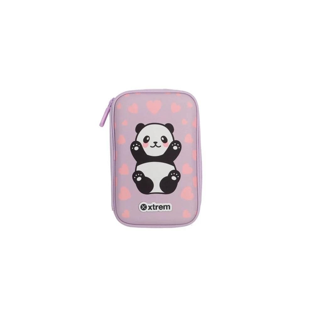 Estojo Infantil Xtrem Tucson 4XT Panda Lilás