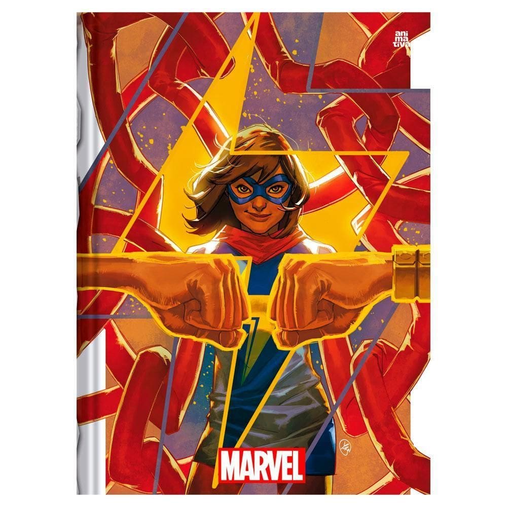 Caderno Brochura 80F Marvel Now Miss Marvel Kamala Animativa