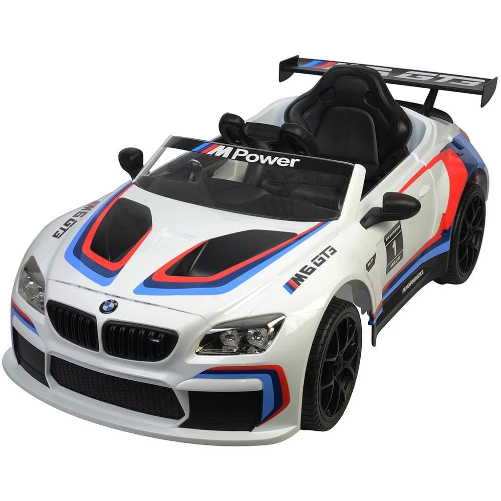Carro Elétrico Infantil Esportivo BMW M6 GT3 12V Branco