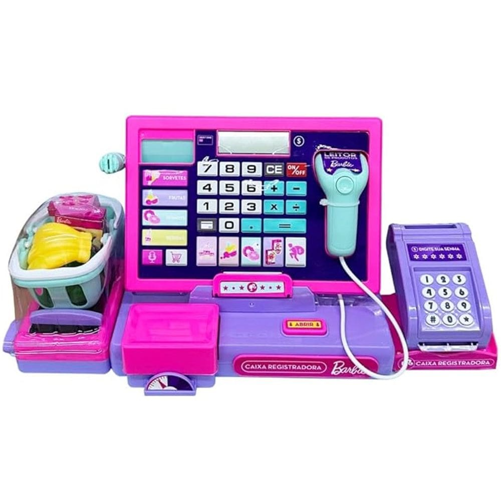 Caixa Registradora de Brinquedo Unique da Barbie - Fun