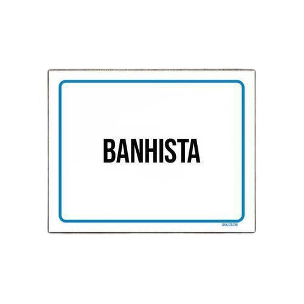 Kit 10 Placas Ambiente Sinalização Setor Banhista