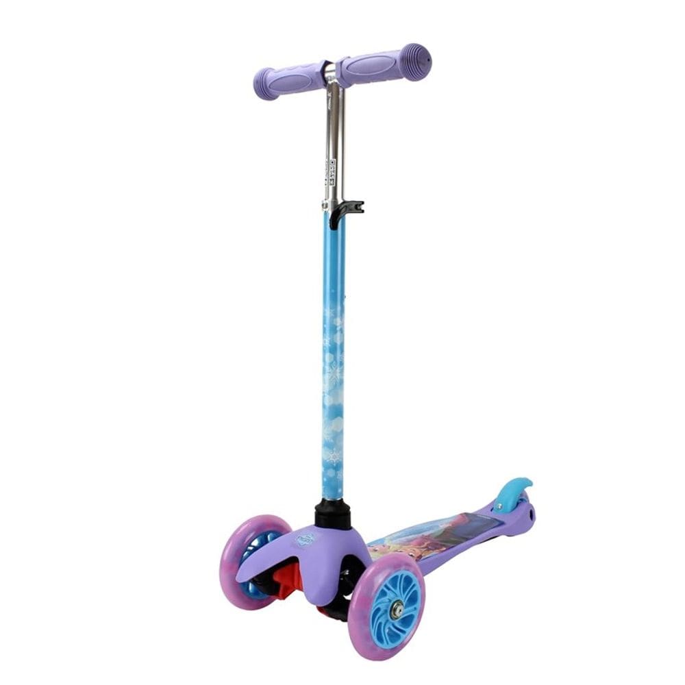 Patinete Infantil 3 Rodas Ajustavel com Led Disney Frozen