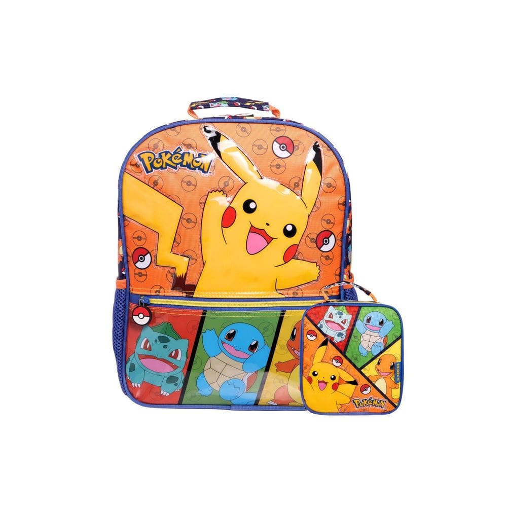 Kit Escolar Mochila De Costas+Lancheira Térmica Pokemon