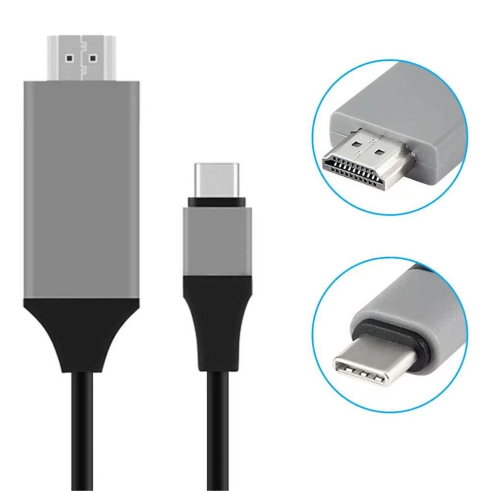 Cabo Conversor USB-C Para HDMI - 2 Metros - 4K - Shinka CB-TPC-HD-2M