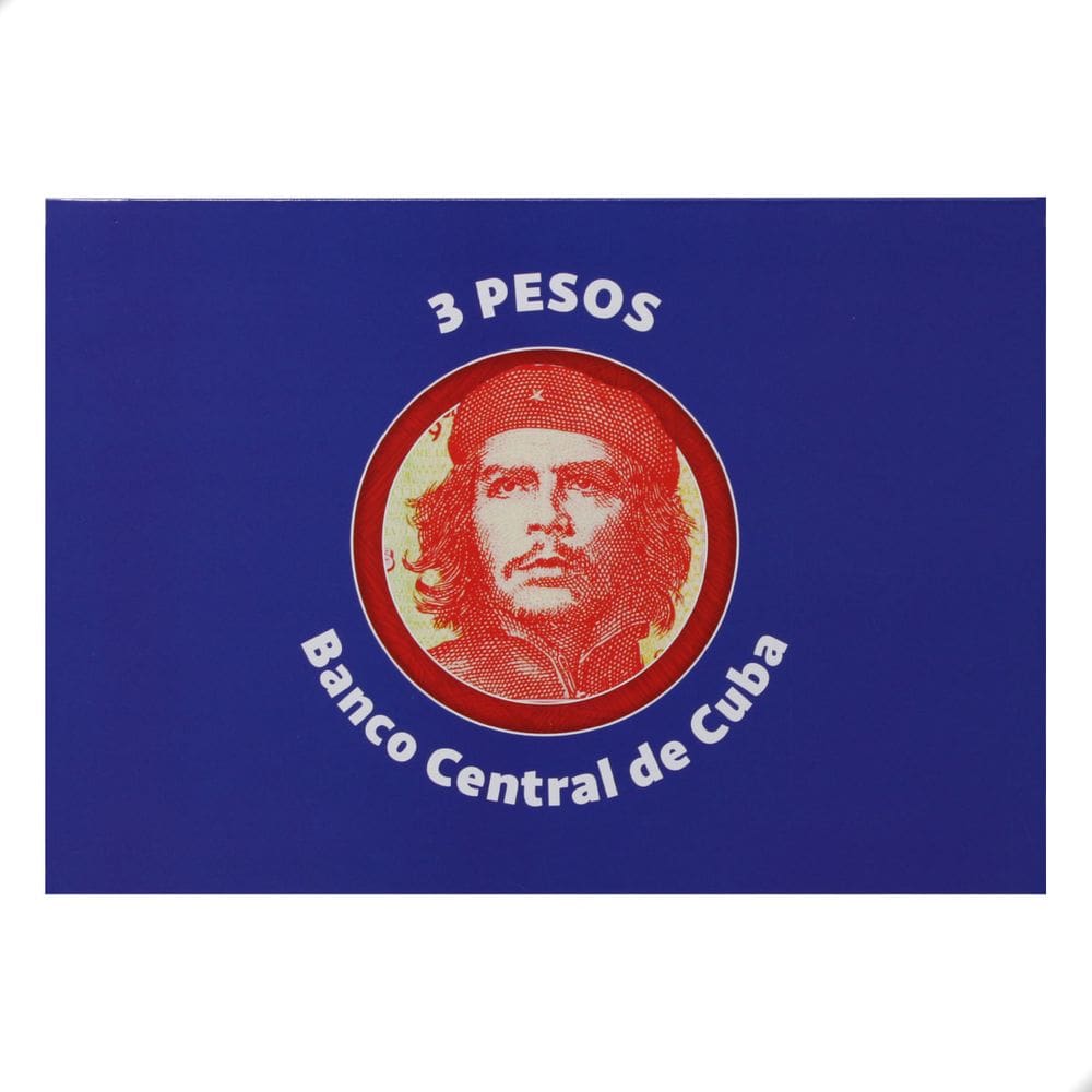 Folder Encarte para Cédula de 3 Pesos Banco Central de Cuba Che Guevara