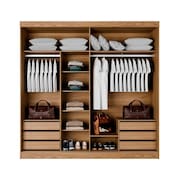 Guarda-Roupa Casal com Espelho Valência 2 PT 6 GV Naturale