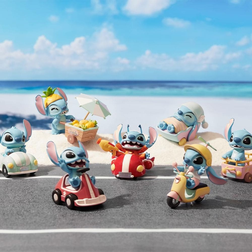 Brinquedo Blind Box Figure, coleção MINISO Lilo & Stitch Trip
