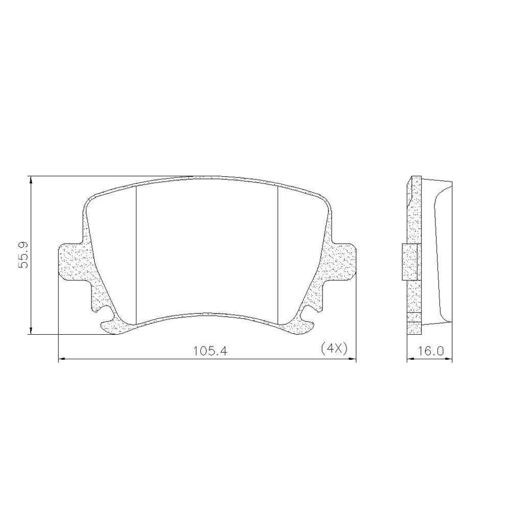 Pastilha De Freio Fras-Le A3/TT P-1030