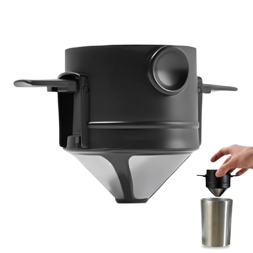 Filtro De Café Portátil Inox, Compacto E Reutilizável