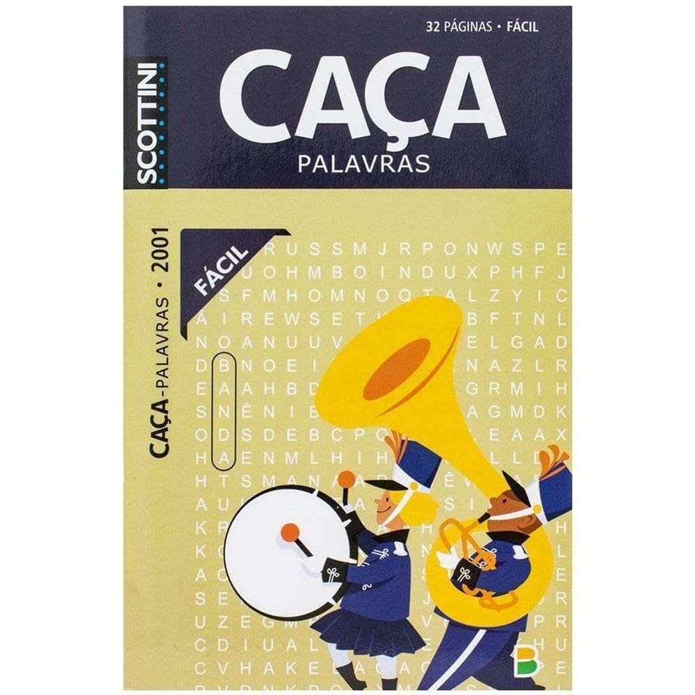 Revista Passatempos Caça Palavras Fácil Ed.2001