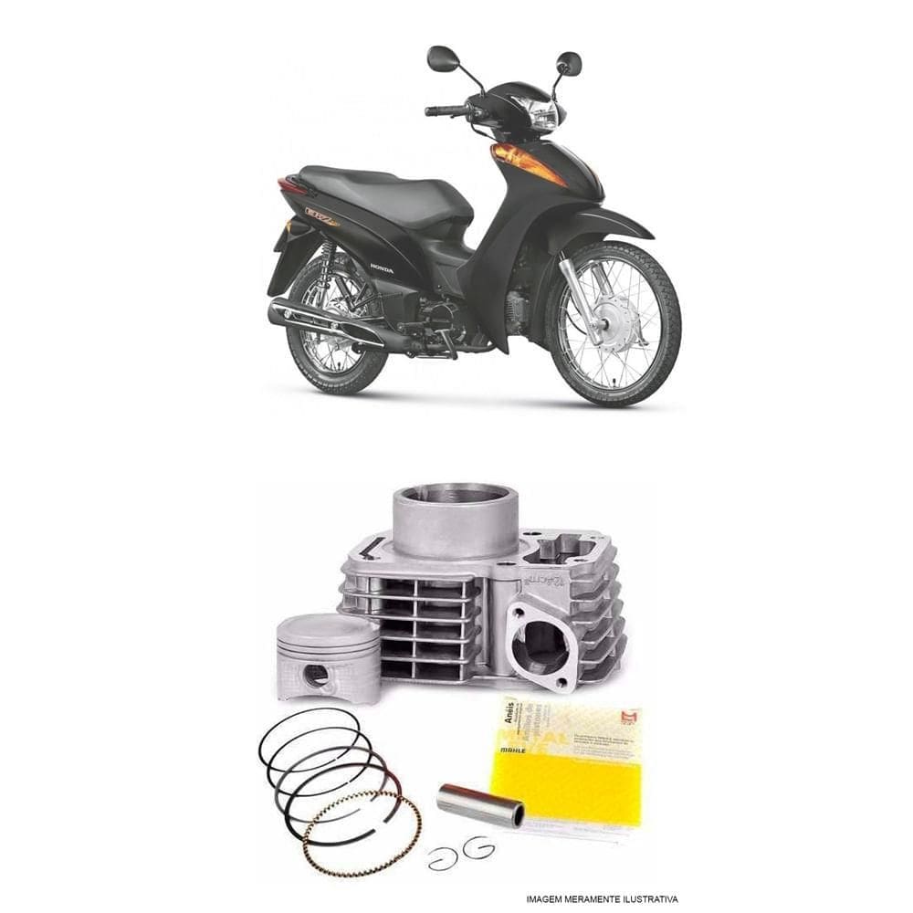 Kit Motor Cilindro Honda Biz Pop Dream 100 K-9080 Metal Leve