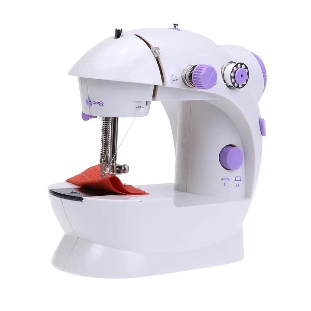 Mini Máquina De Costura Portátil, Reta Elétrica E Bivolt