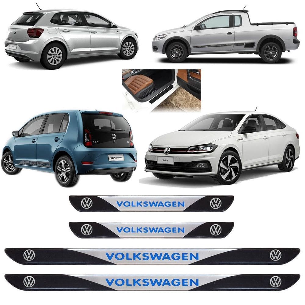 Soleira Porta Resinado Todos Volkswagen 4 Peças Sr01052
