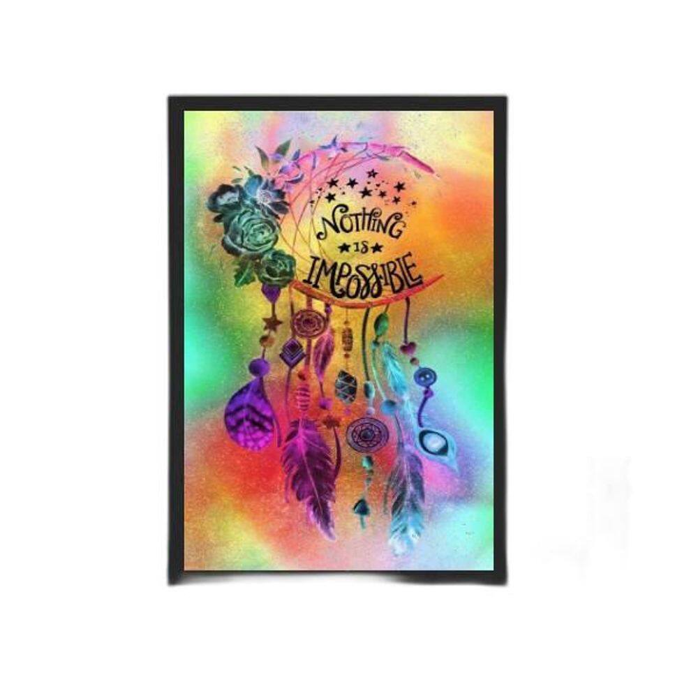 Quadro Guirlanda Natal Verde 45X34cm - Decoração Elegante