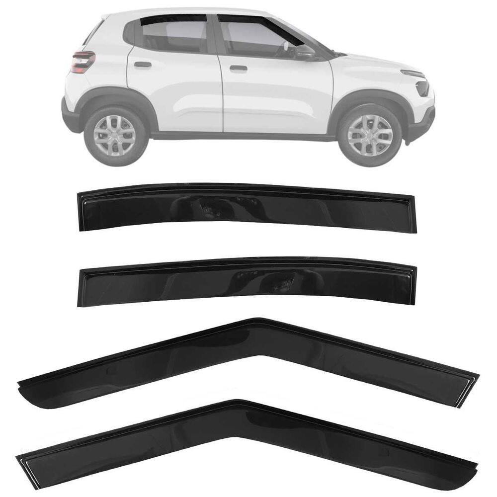 Calha De Chuva Citroen Nova C3 2024 Acrilico