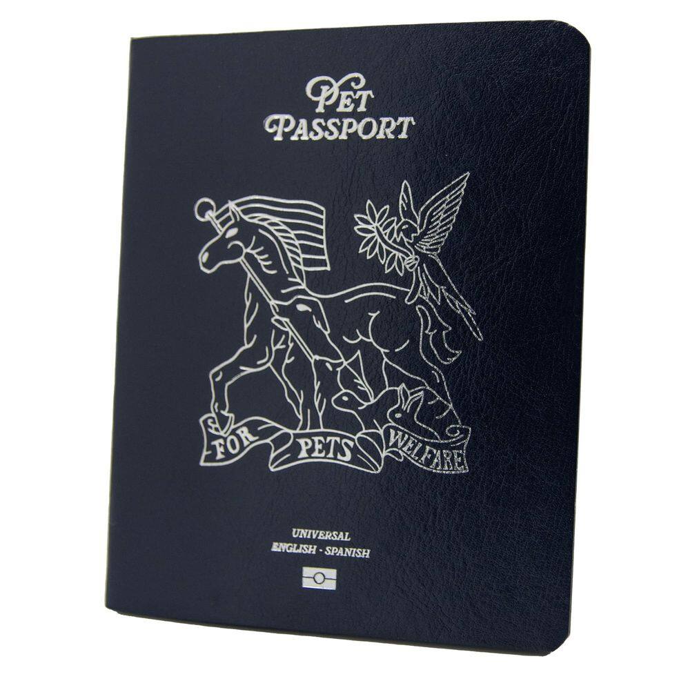 Couro PU premium Pet Passport United Pet Club Color