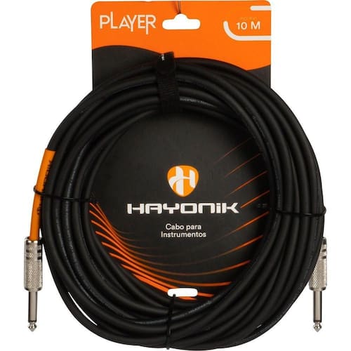 imagem-Cabo Para Instrumentos Player P10 X P10 10m Preto Hayonik