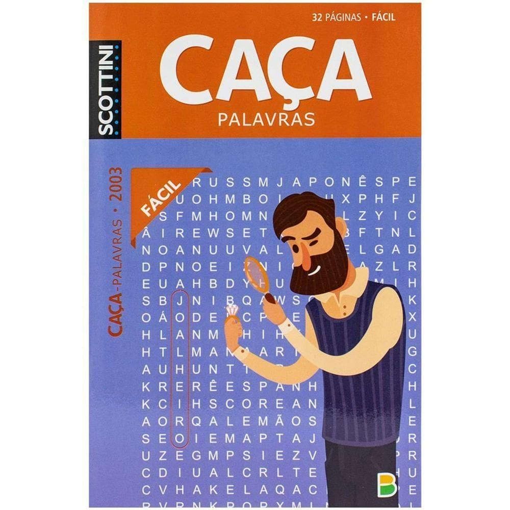 Revista Passatempos Caça Palavras Fácil Ed.2003