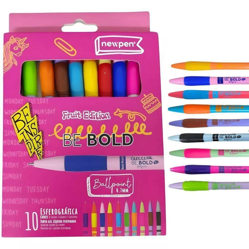 Caneta Esferográfica Clic Grip Be Bold Fruit Edition -newpen