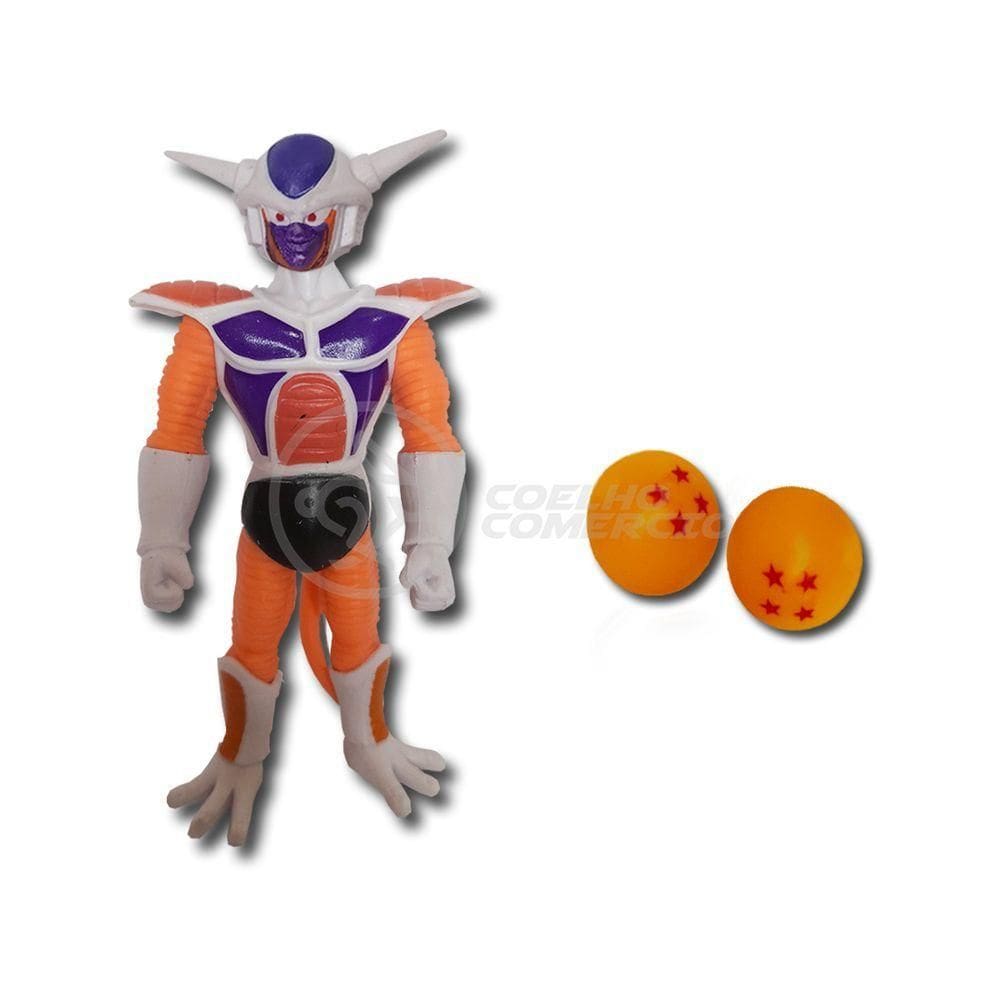 Boneco Articulado Freeza 2 Forma - Dragon Ball Z Action Figure Com Conjunto De 2 Esferas Do Dragão