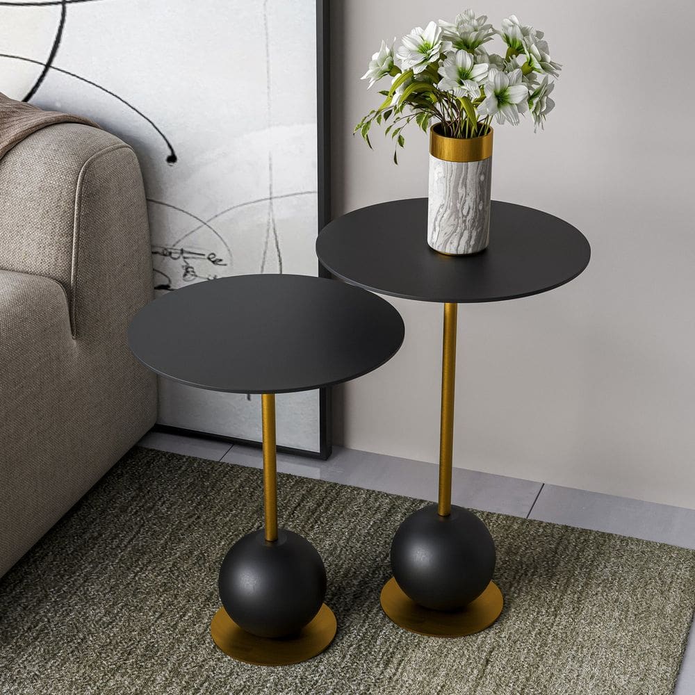 Conjunto Mesa de Canto Milão 40 X 65 Preto