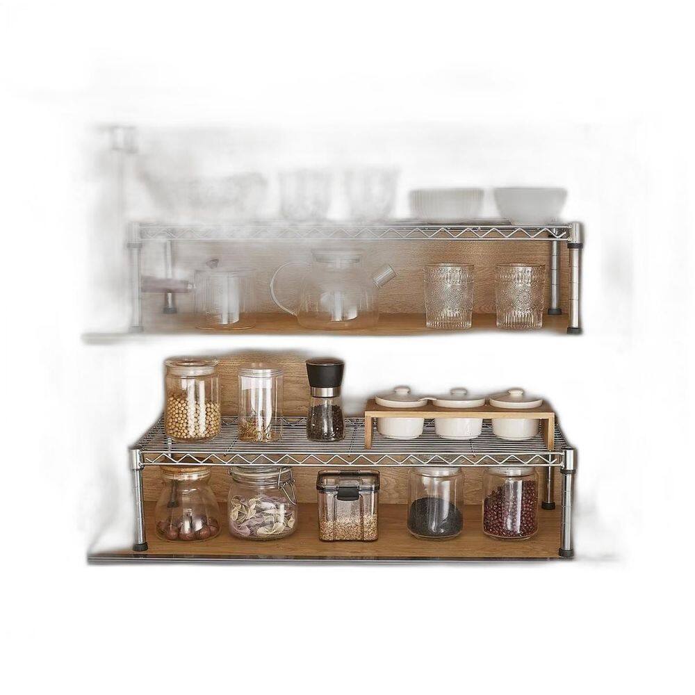 Organizador De Armário De Cozinha Kit Com 2 Organizadores