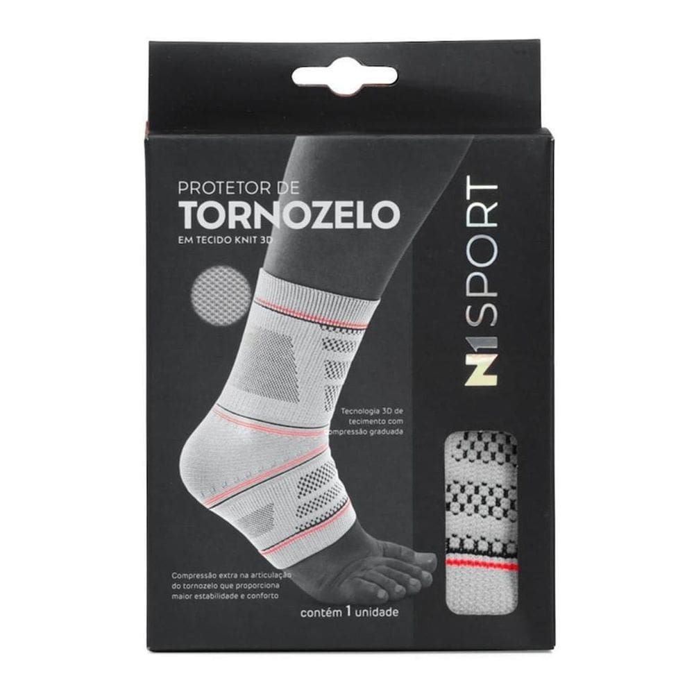 Tornozeleira Cor Cinza Tamanho G N1 Sport