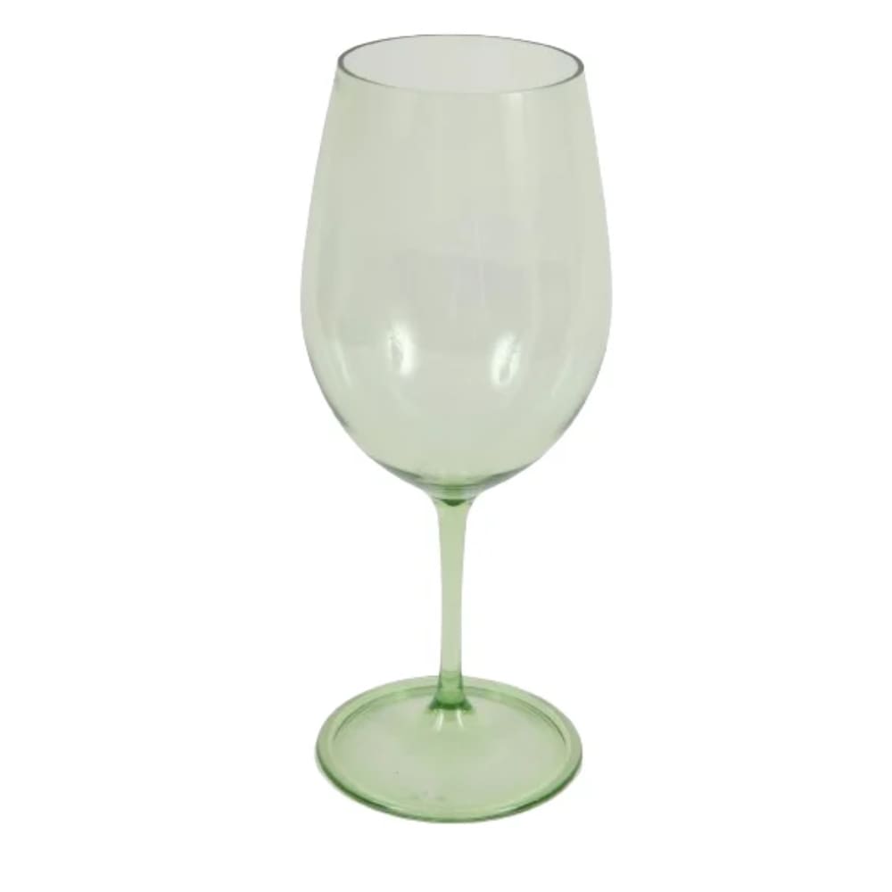 Taça Para Vinho Em Acrílico 650 Ml Verde Ky715