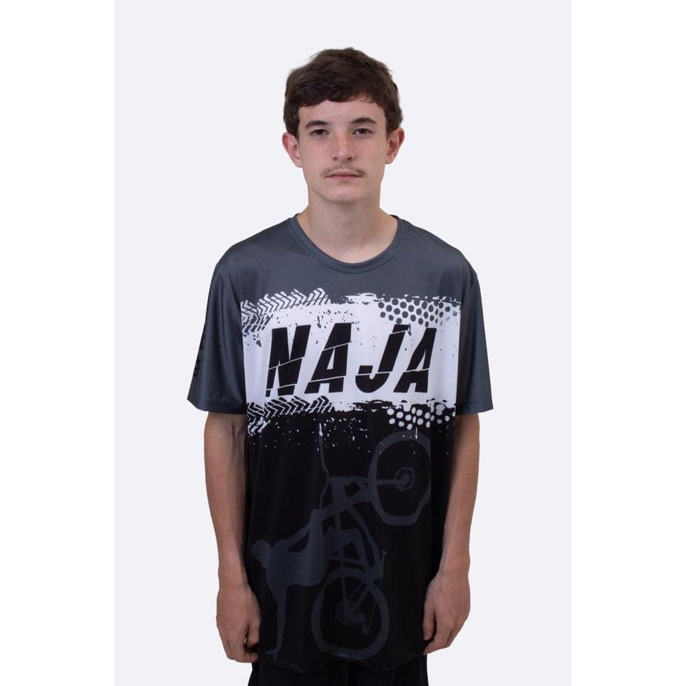 Camiseta Masculina HUPI Naja Cinza/Preto