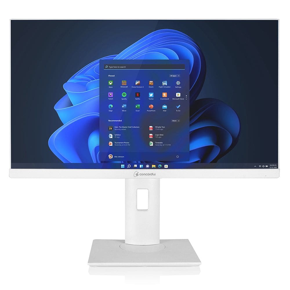 Computador All In One Concórdia Core i5 14400 8GB DDR4 SSD 240GB 23.8`` Full Hd Webcam Wifi FreeDos Branco