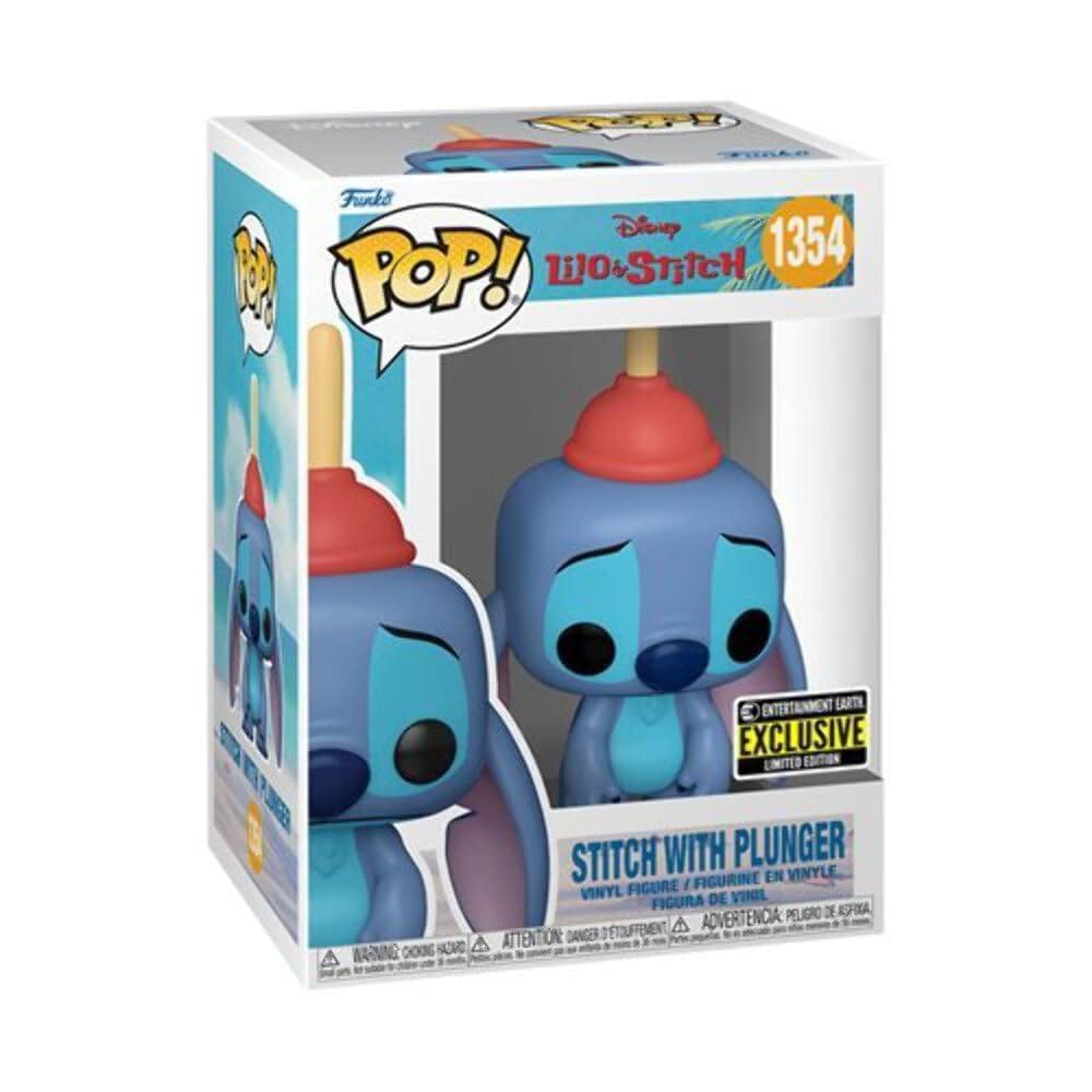 Brinquedo artístico em vinil Funko Pop! Disney Lilo & Stitch Stitch com plung