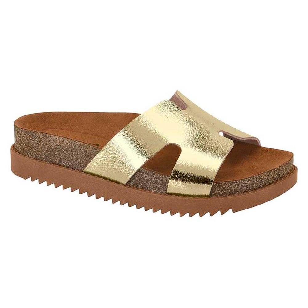 Tamanco Feminino Moleca Metalizado Premium