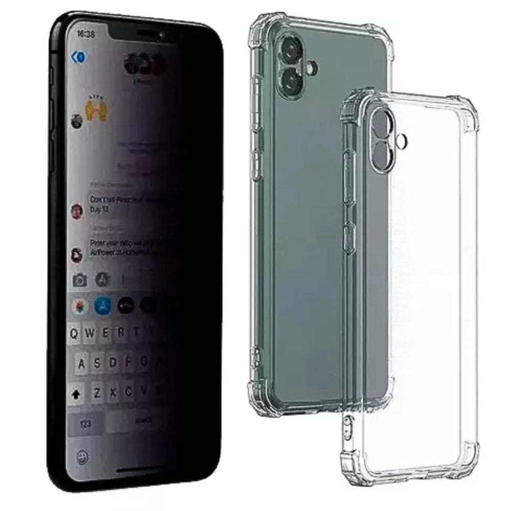 Capinha Galaxy A06 + Película Privacidade 3D Blindada
