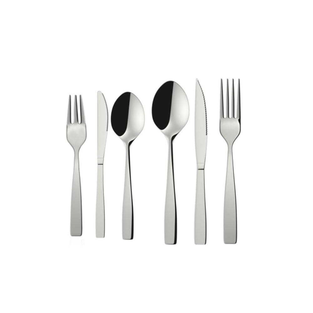 Faqueiro Inox Estojo Bambu 42 Pçs Jogo De Talheres Euro Home