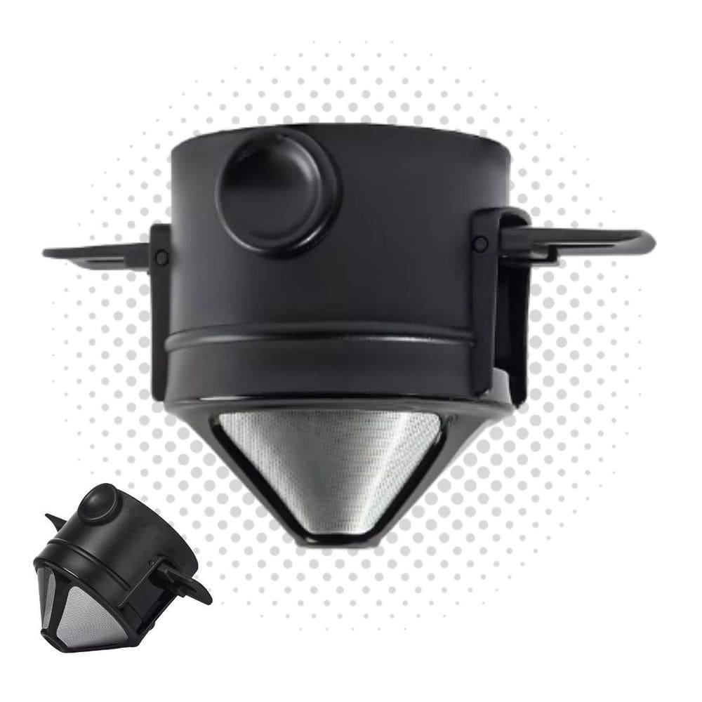 Mini Coador De Café Aço Inox Portátil E Ecológico