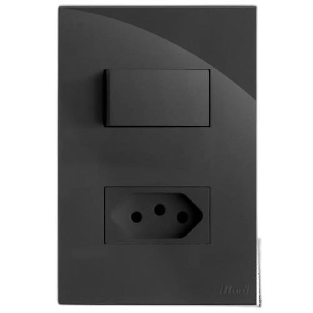 Kit Interruptor Simples + Tomada 10A 4X2 Brg11241-0Gf