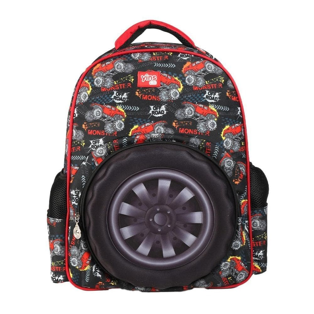 Mochila Costas 14 Monster Truck 3D Infantil Escolar Passeio